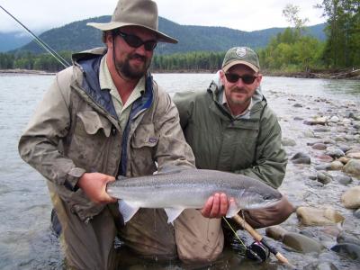 pro guide Dustin Kovacvich, Skeena River Steelhead and Jeff Bright
